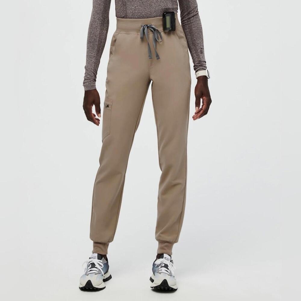 Figs Tan Track Pants